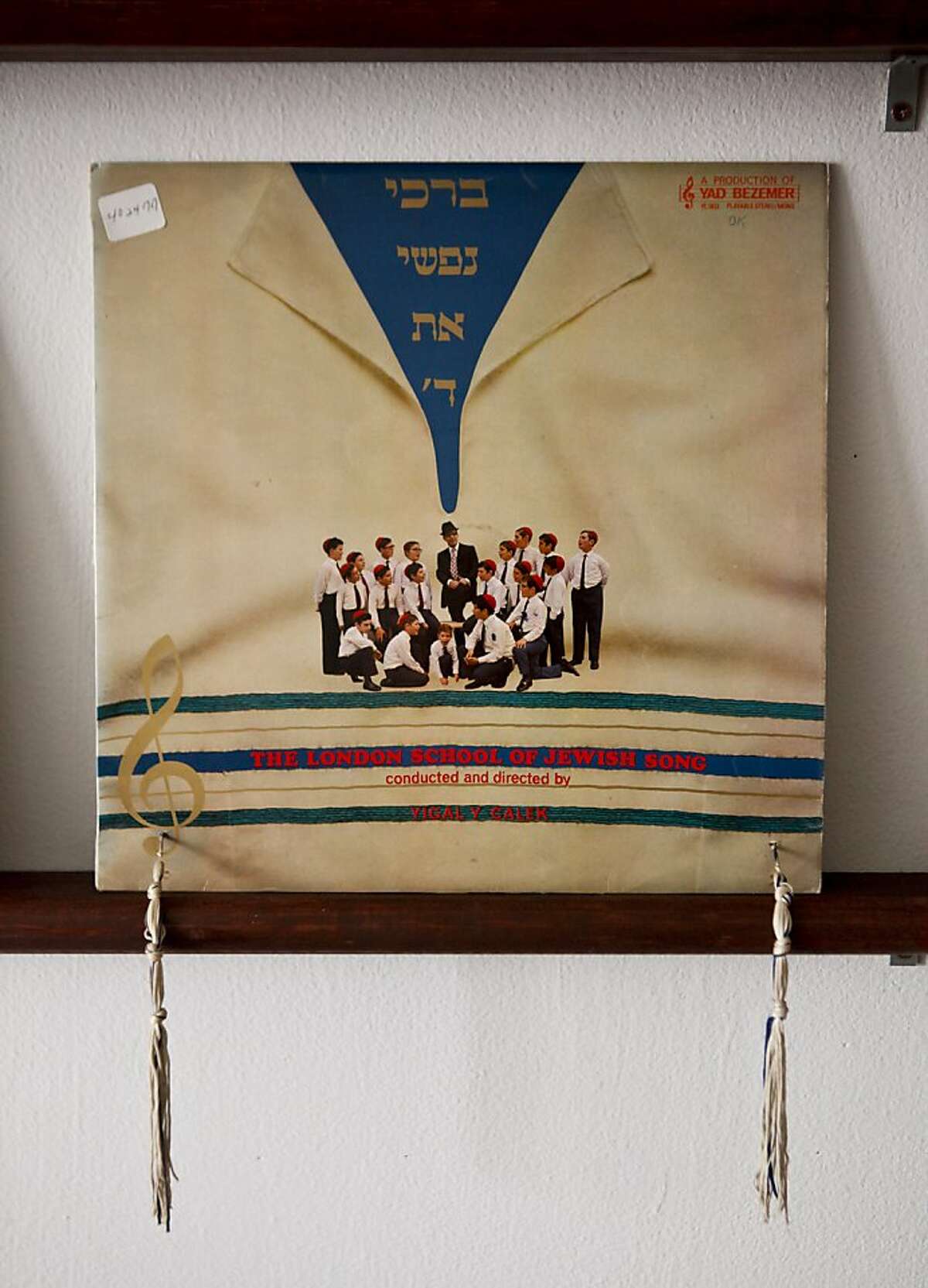 "The London School of Jewish Song," is part of the collection in Tikva Records, the world's first Jewish pop-up record store, on Friday, Nov. 18, 2011 in San Francisco, Calif. The store is scheduled to open on December 1.