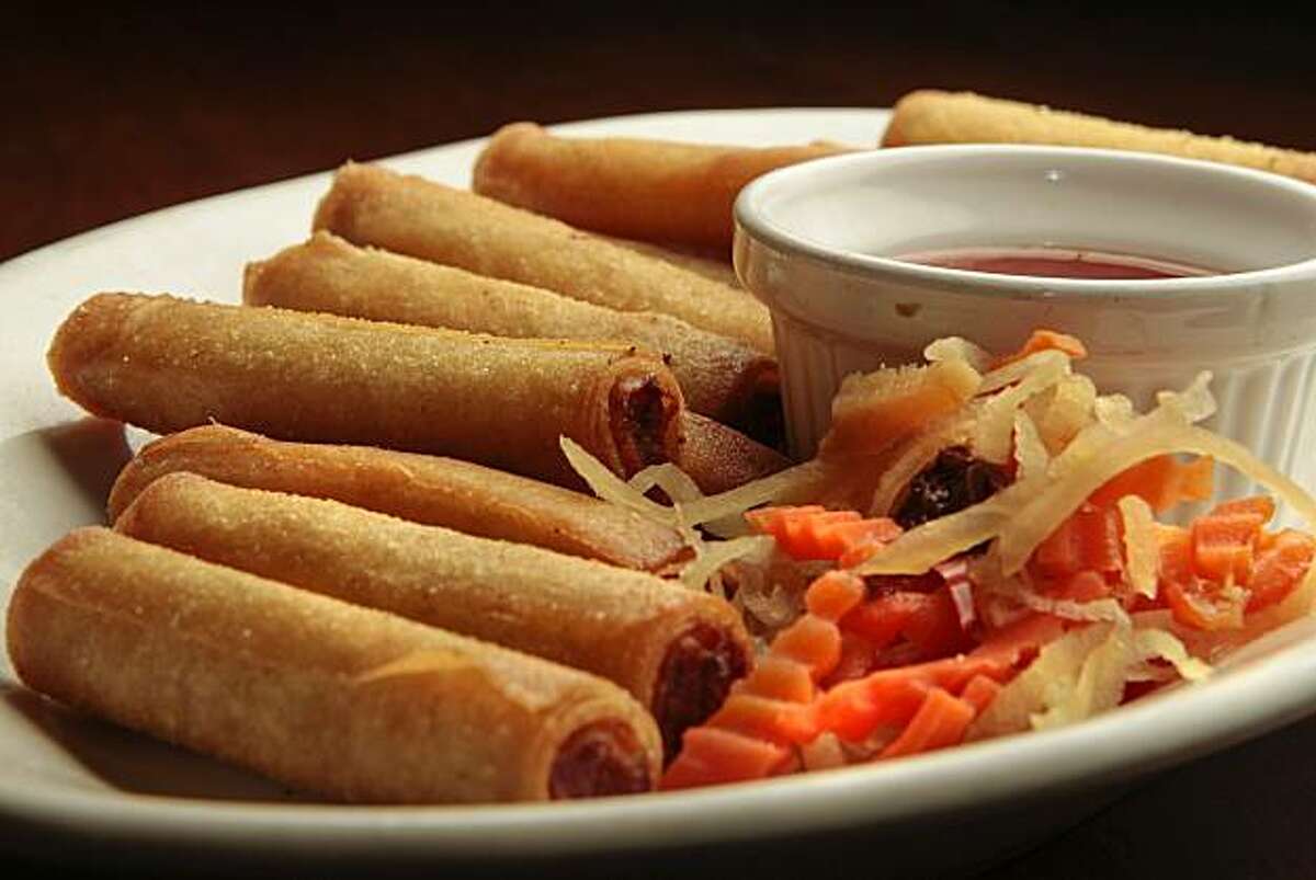 Lumpia Shanghai at Tselogs restaurant in Daly City, Calif., is seen on Friday, February 25th, 2011.