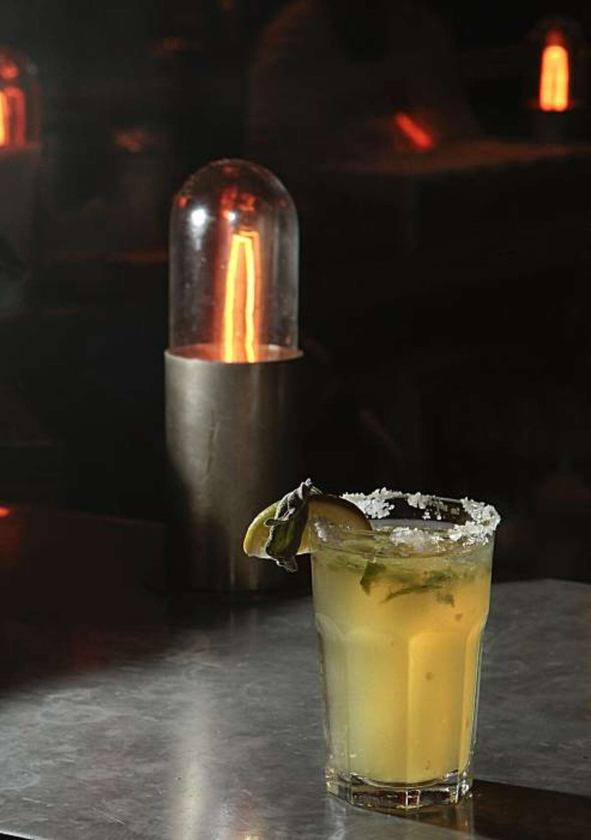 The Spicy Sage Margarita at the Bullitt Bar in San Francisco, Calif., is seen on Wednesday, December 15, 2010.