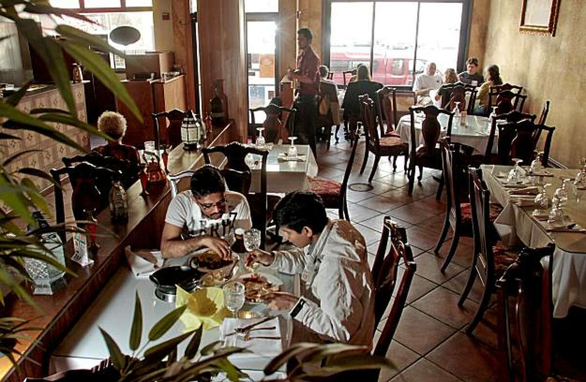 Diners enjoy lunch at Urban Curry restaurant in San Francisco, Calif., is seen on Friday, Nov. 5, 2010.