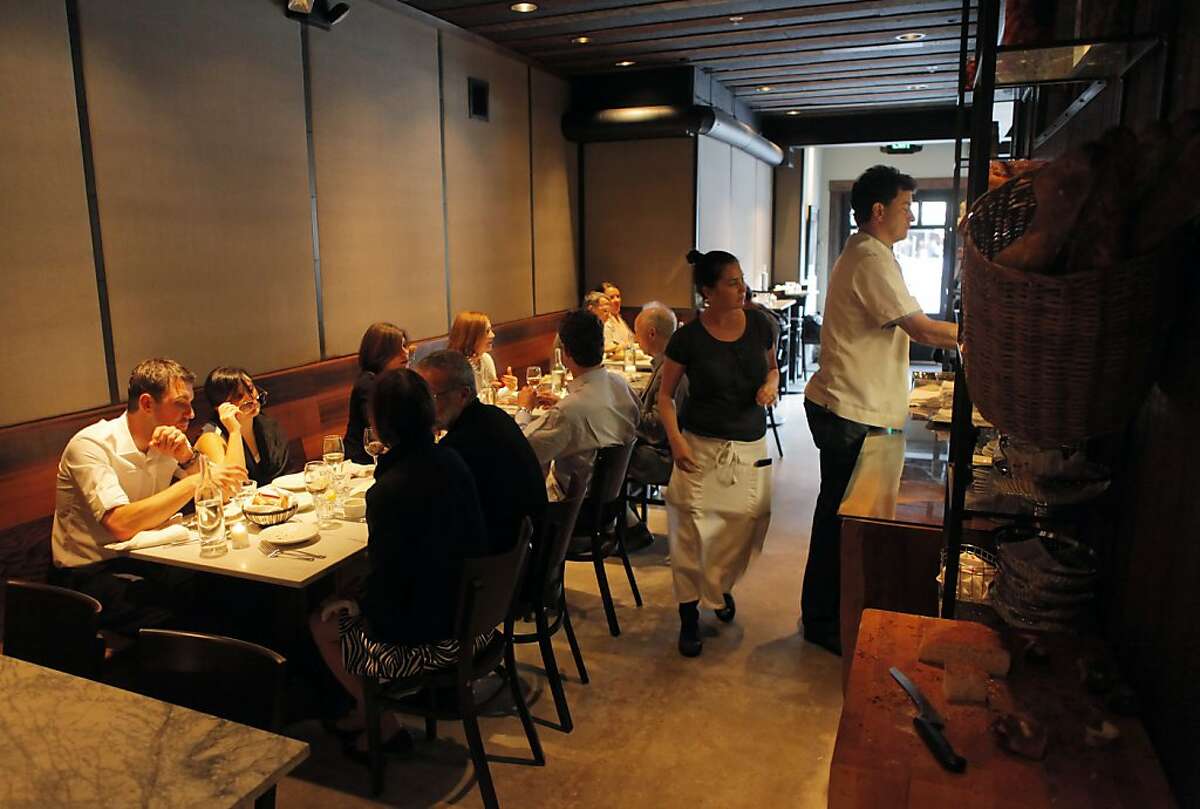 The dining area at Bistro Aix on Steiner Street in San Francisco, Calif., on Wednesday, June 16, 2010. The restaurant has been reopened after a 9-month remodel.