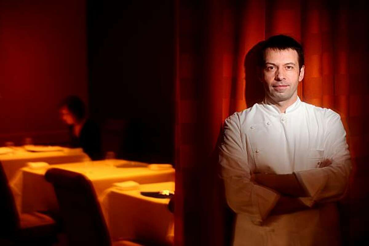 Chef Bruno Chemel poses at Baume on Thursday, April 15, 2010, in Palo Alto, Calif.