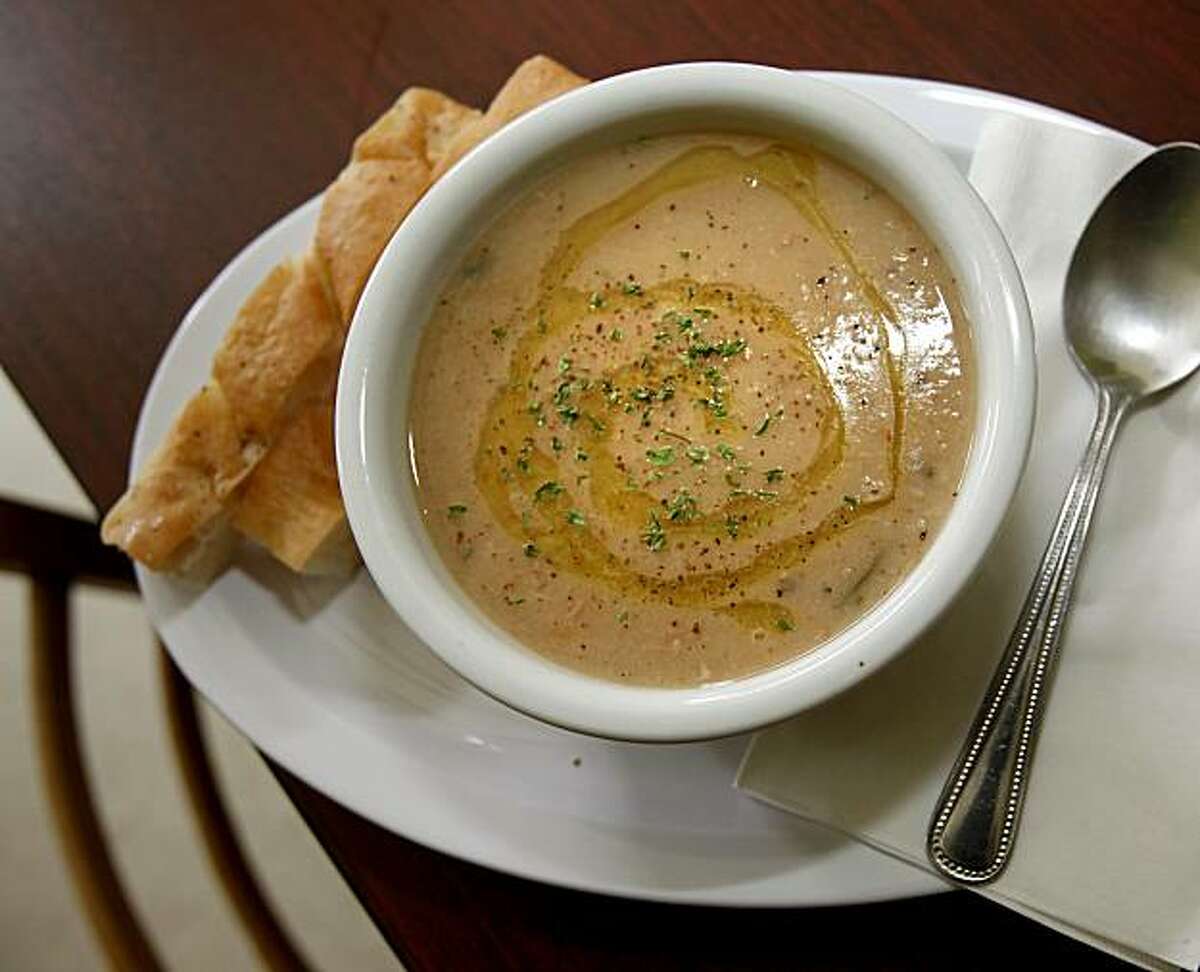 The Cannellini bean soup is a customer favorite. Caffe BaoNecci, an Italian cafe in the North Beach neighborhood, is a friendly open restaurant with seating indoors and outside on Green Street.