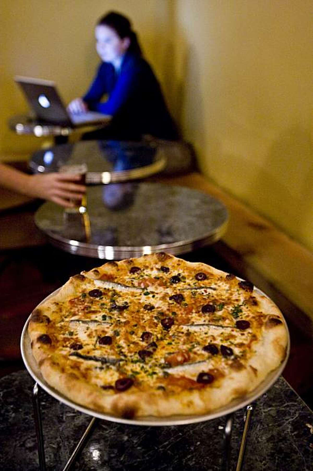 The Napoletana pizza at the Oakland location of Cafe Trieste on Piedmont Ave. in Oakland, Calif., on Monday, Dec. 14, 2009.