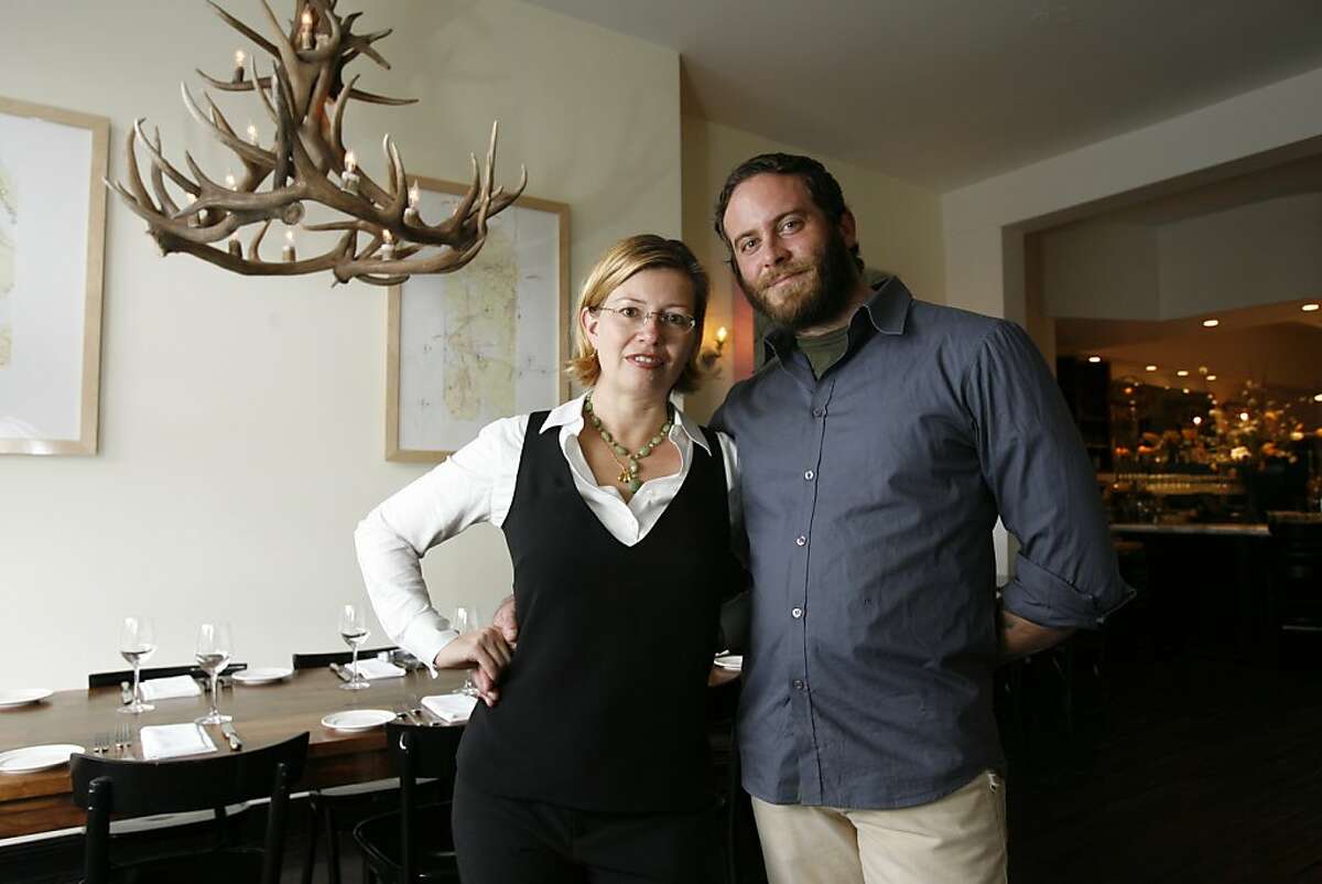Owners Elisabeth Prueitt and Chad Robertson in their new restaurant, Bar Tartine. Event on 1/18/06 in San Francisco. Darryl Bush / The Chronicle