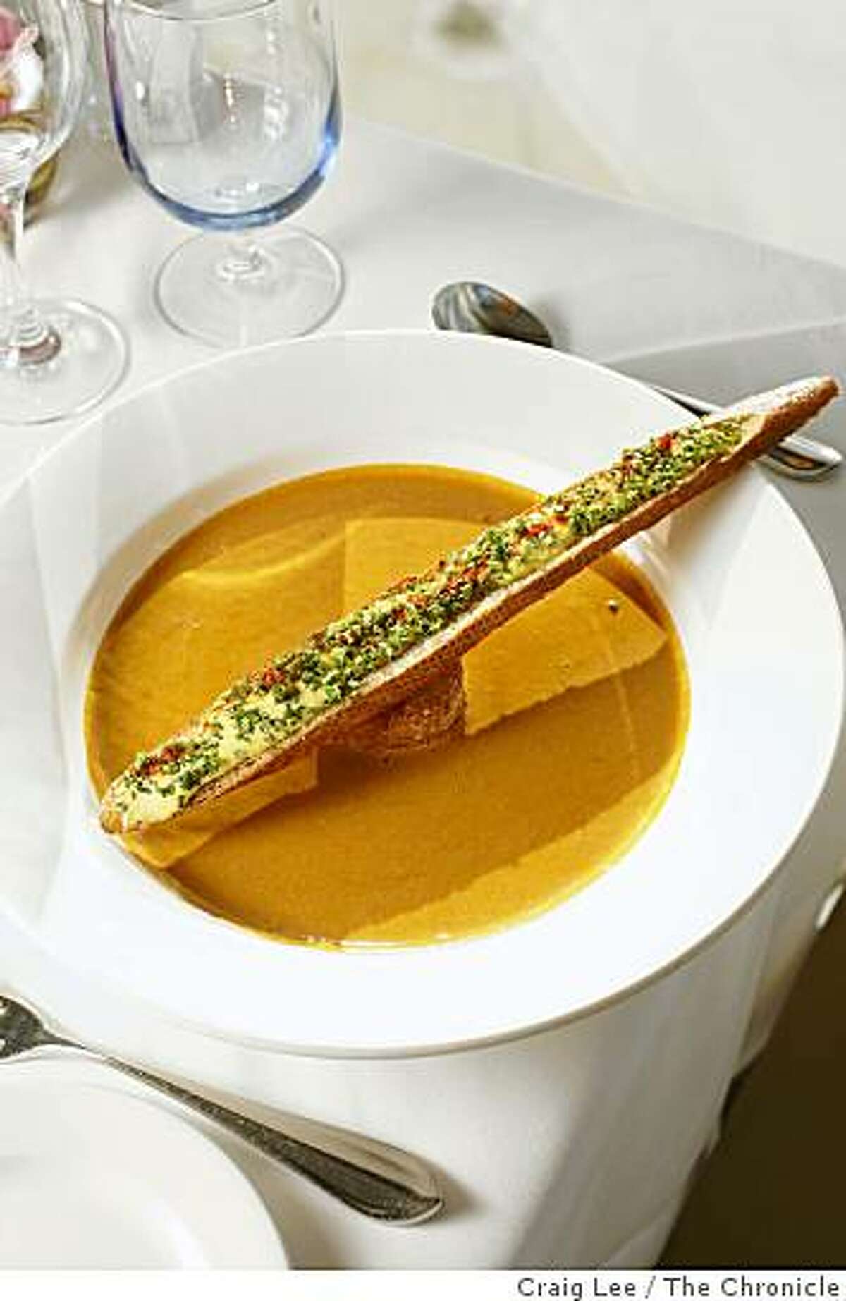 Crab Bisque at Sutro's restaurant at the Cliff House, in San Francisco, Calif., on March 4, 2009.