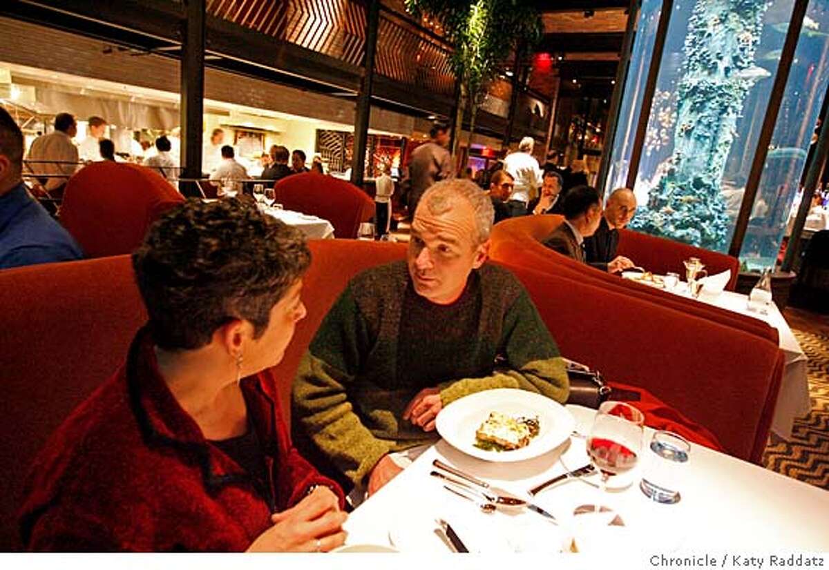 WHATS30 Gigantic aquariums are part of the decor of the seafood-themed new restaurant Waterbar, just opened by Pat Kuleto. These pictures were made on Tuesday, Jan. 22, 2008, in San Francisco, CA. KATY RADDATZ/The Chronicle