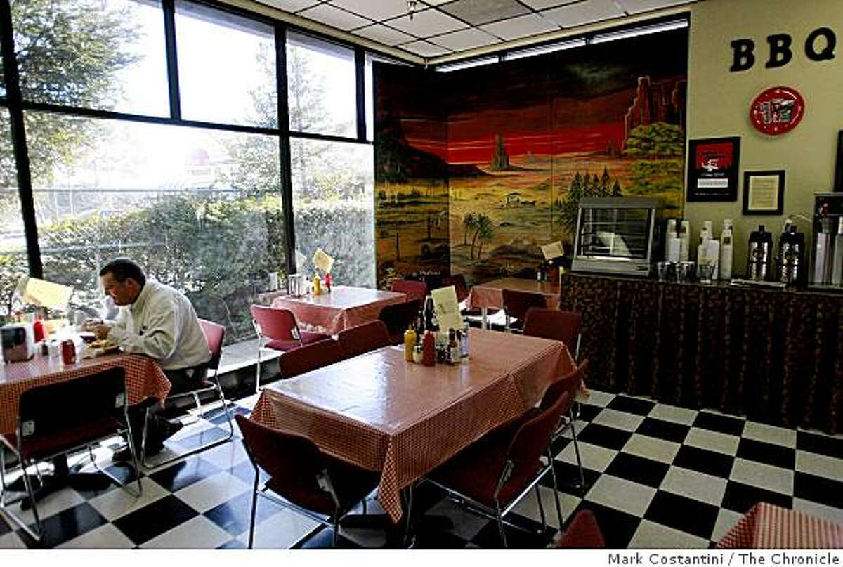 Interior of Blazing Saddles BBQ is photographed in Santa Rosa, Calif. on Thursday, December 11, 2008.