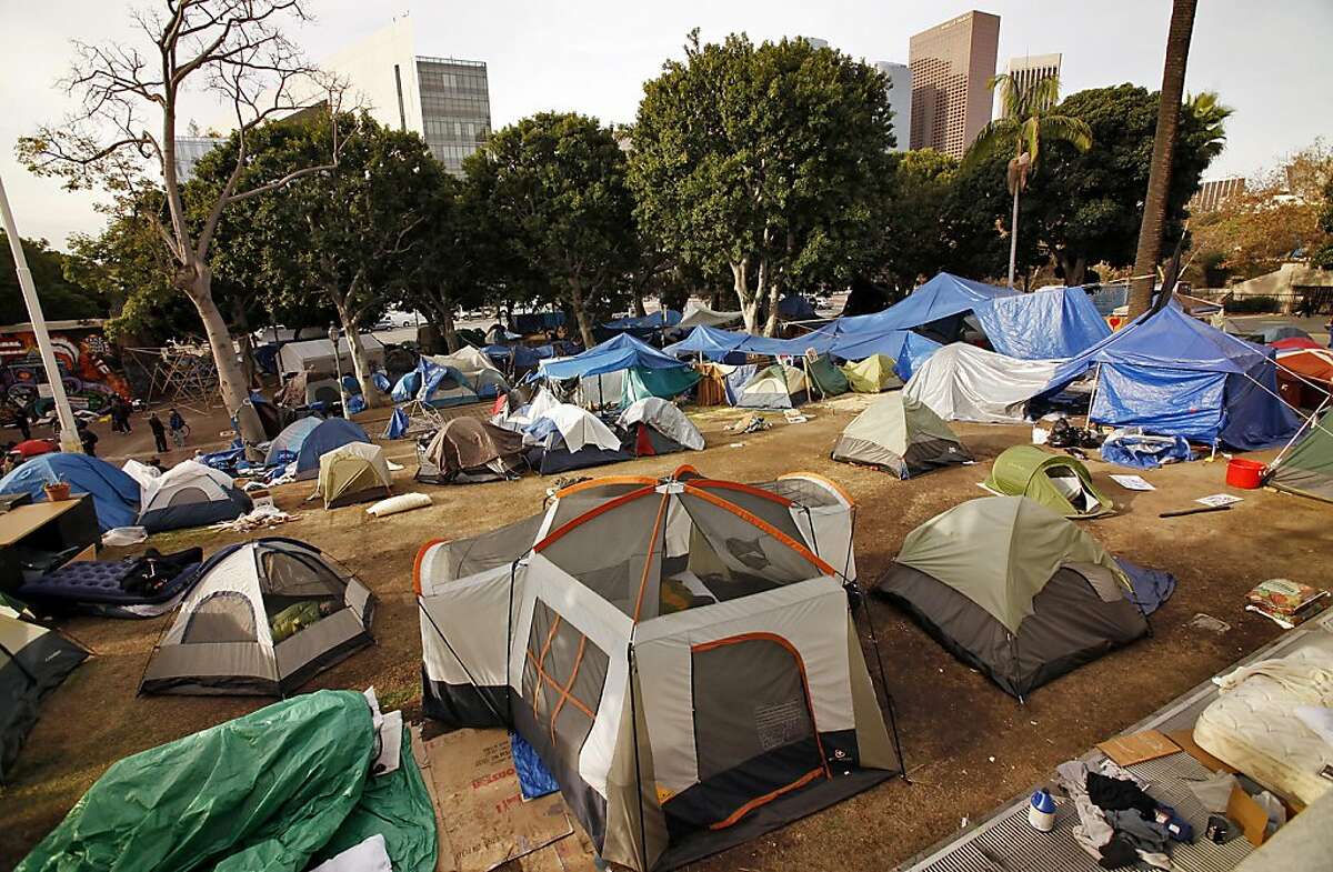 Occupy camps still standing in L.A., Philadelphia