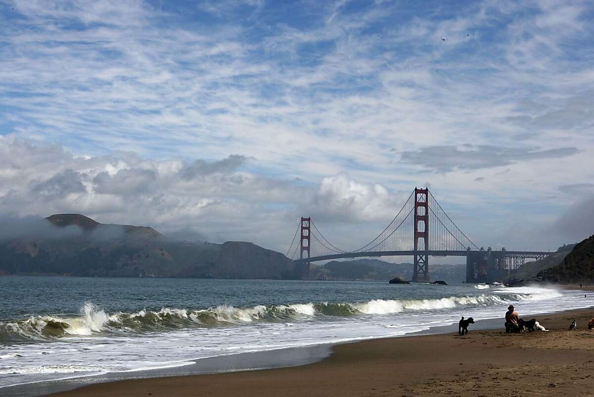 Baker Beach at the bridge side of the beach in San Francisco, Calif., had a higher score in contrast to the Lobos Creek side of the beach from the Heal the Bay report card on Tuesday, May 25, 2010. Ran on: 05-27-2010 Baker Beach at the bridge end had a higher rating than where Lobos Creek meets the waterfront, one of the worst spots in the Bay Area. Ran on: 05-27-2010 Baker Beach at the bridge end had a higher rating than where Lobos Creek meets the waterfront, one of the worst spots in the Bay Area.
