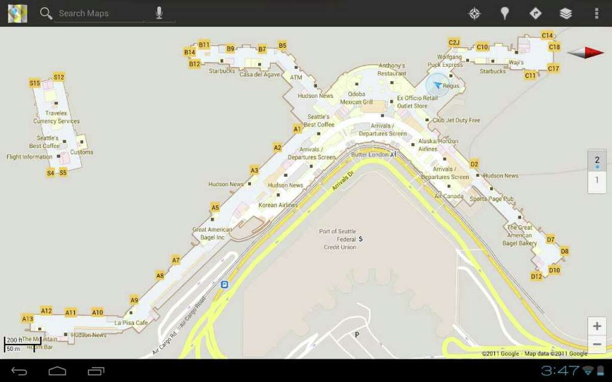 Map Of Seatac Airport Google Helps Find Way Through Sea-Tac Airport, Ikea