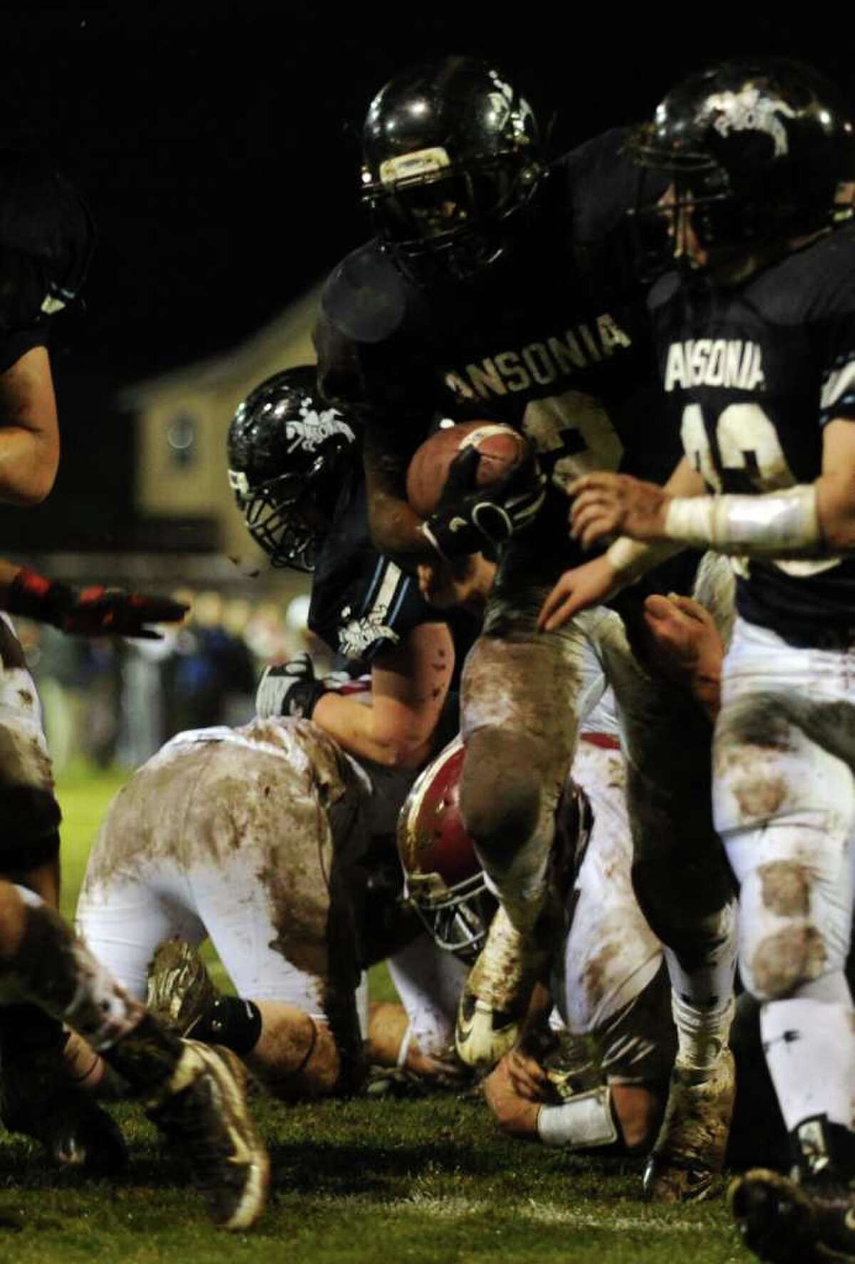 HS football playoffs Ansonia 35, Bethel 6