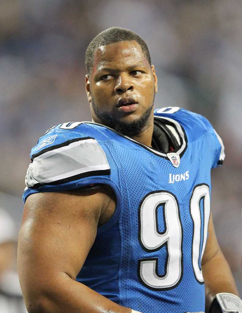 N. Suh's #90 Official Detroit Lions Jersey