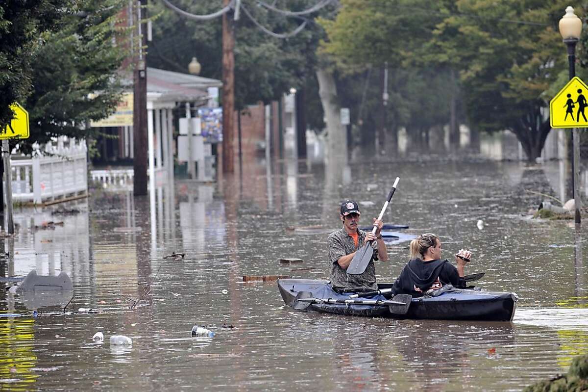 Susquehanna River recedes flood records set