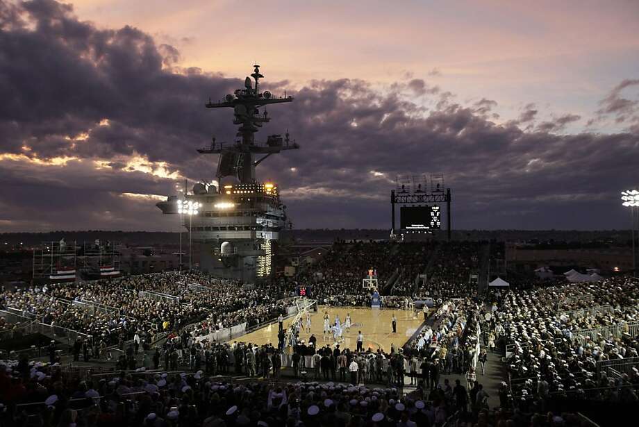 Highlights from the Carrier Classic NCAA college basketball game