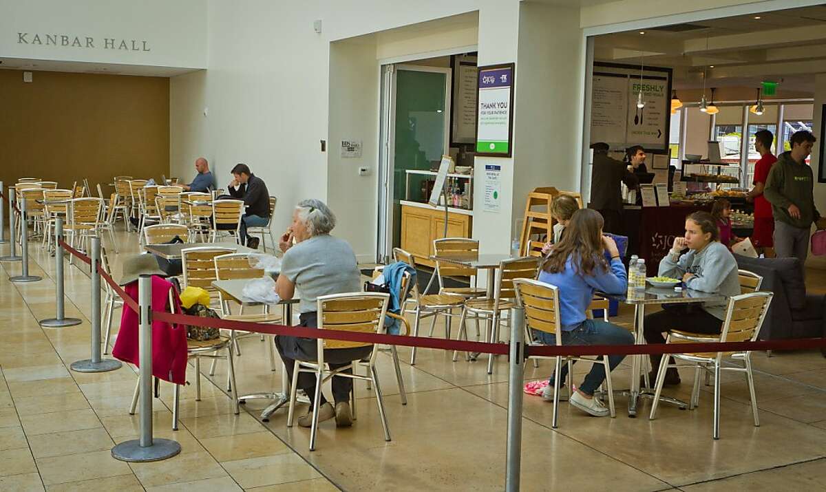 People enjoy lunch at the JCC Cafe San Francisco, Calif., on Friday, August 5th, 2011.