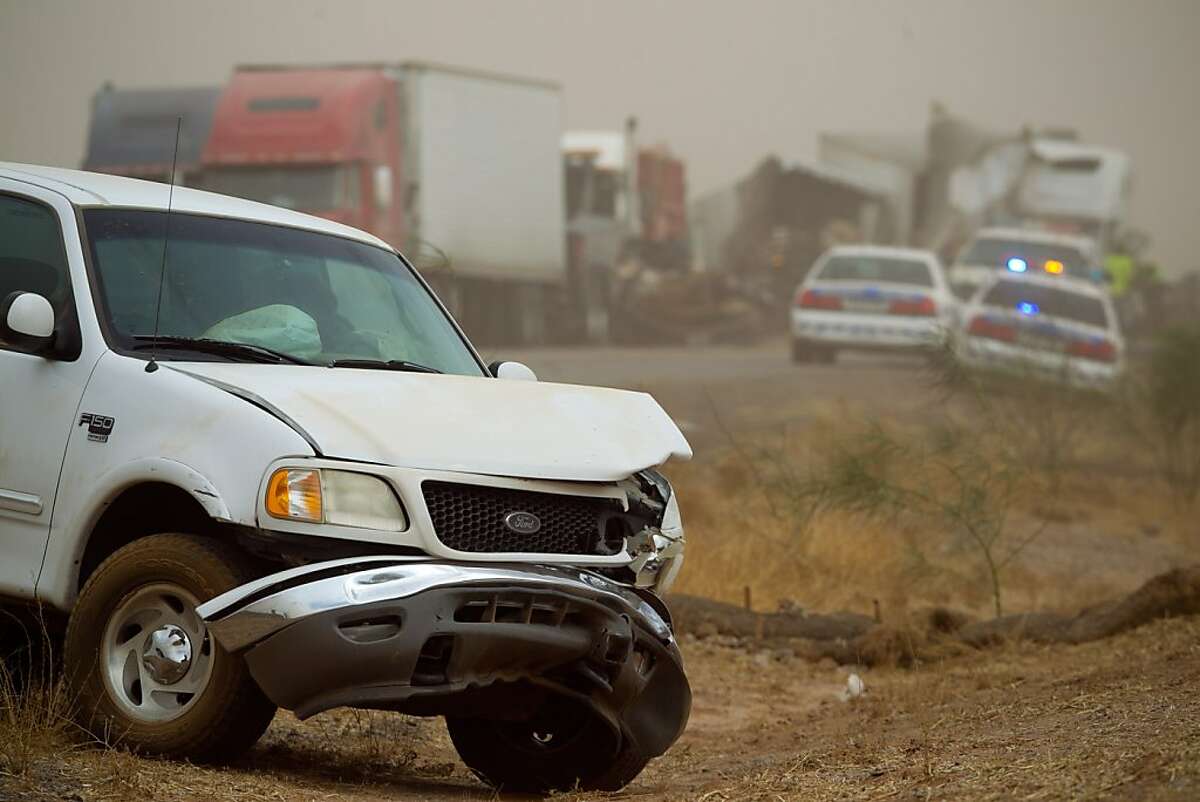 Arizona dust storms cause chaos on highways