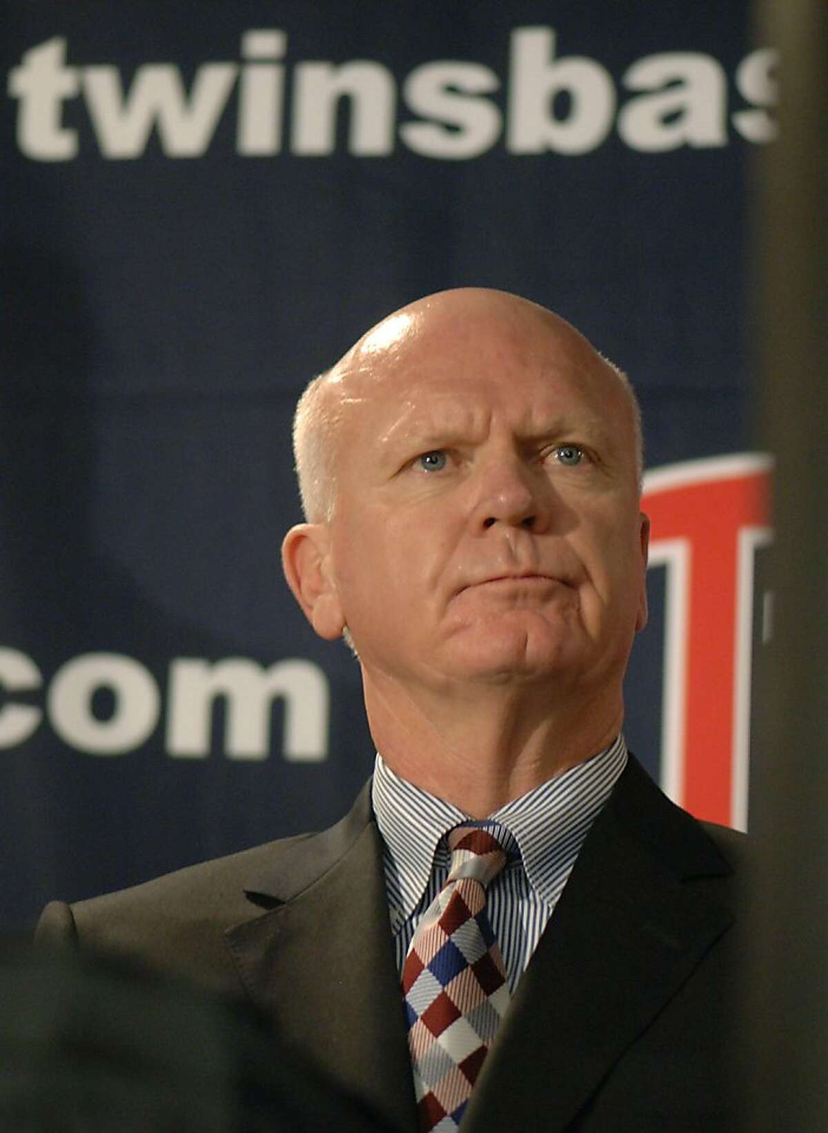 FILE - In this Sept. 13, 2007 file photo, Minnesota Twins general manager Terry Ryan announces his resignation during a news conference in Minneapolis. The Twins have fired general manager Bill Smith and returned Terry Ryan to the role on an interim basis. The change was announced Monday, Nov. 7, 2011. (AP Photo/Janet Hostetter, File) Ran on: 11-08-2011 Former Minnesota general manager Terry Ryan is returning to the position on an interim basis. Ran on: 11-08-2011 Former Minnesota general manager Terry Ryan is returning to the position on an interim basis.