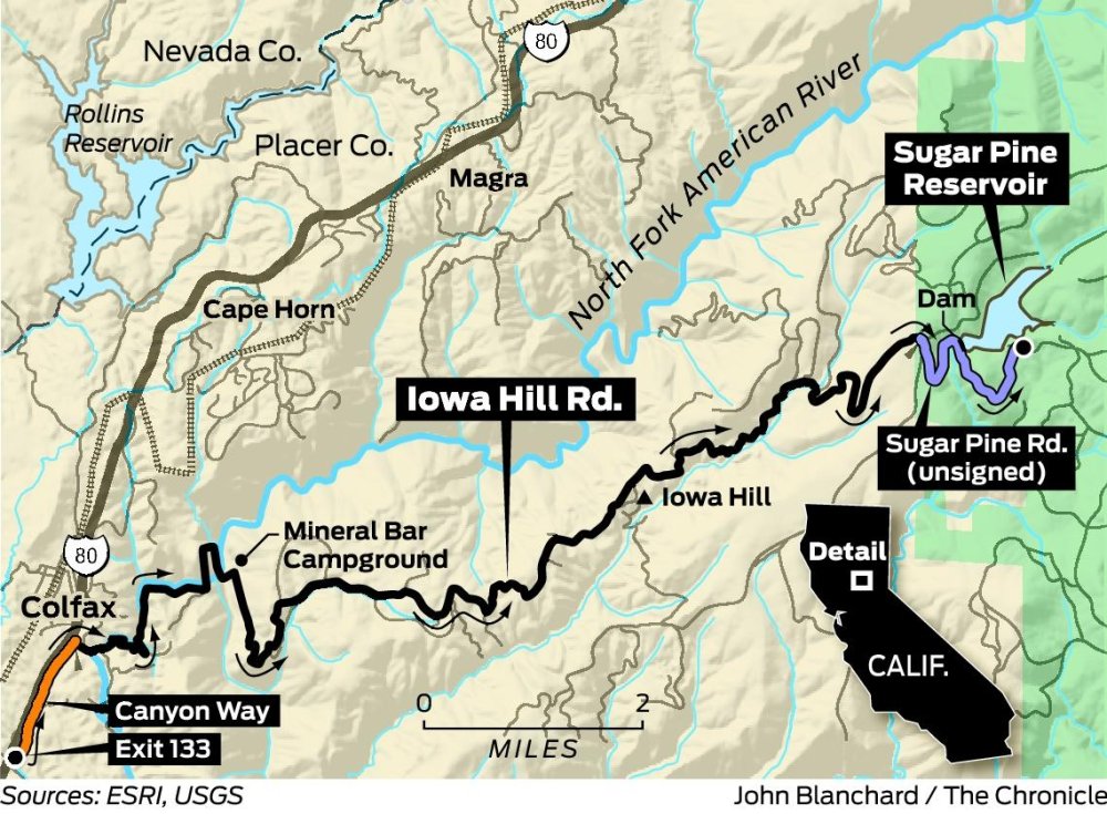 Sunday drive Iowa Hill Road