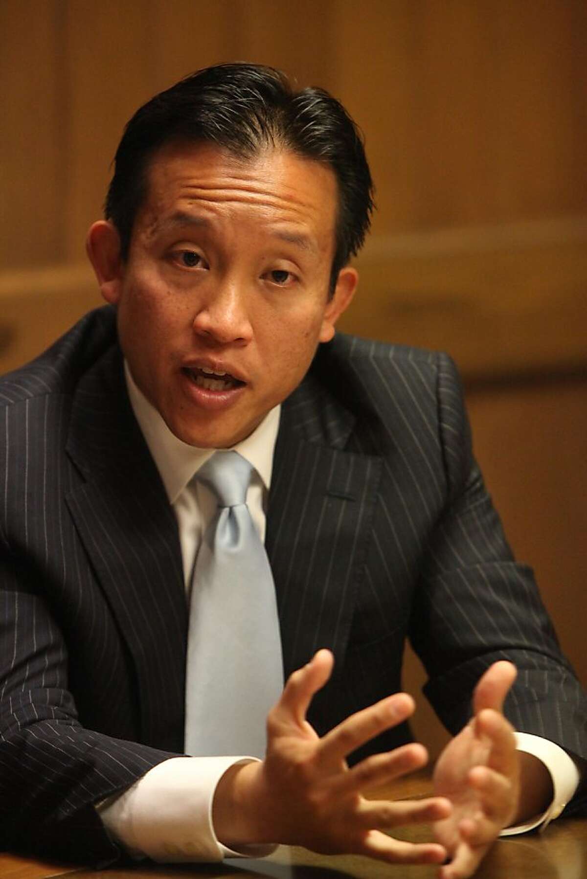 Mayoral candidate David Chiu is seen in San Francisco, Calif., on Thursday, October 6, 2011.