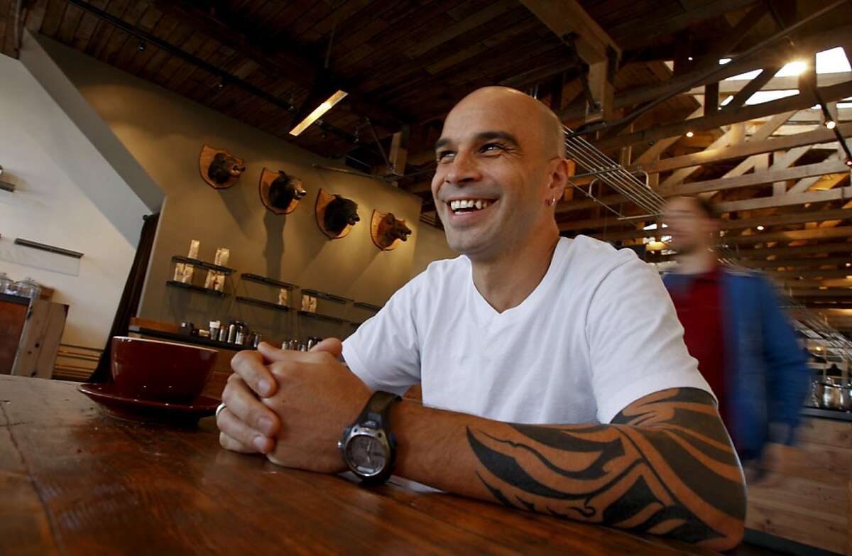Mourad Lahlou who is the head chef at Aziza he is in one of his favorite places Four Barrel Coffee on Valencia St . on Friday Jan 9, 2009 in San Francisco , Calif Ran on: 01-18-2009 Mourad Lahlou, chef and owner of Aziza, favors Four Barrel Coffee on Valencia Street, in part because of its really nice design. Ran on: 10-30-2011 Mourad Lahlou, chef-owner of San Francisco's Aziza, highlights the restaurant's more modern recipes in his book.