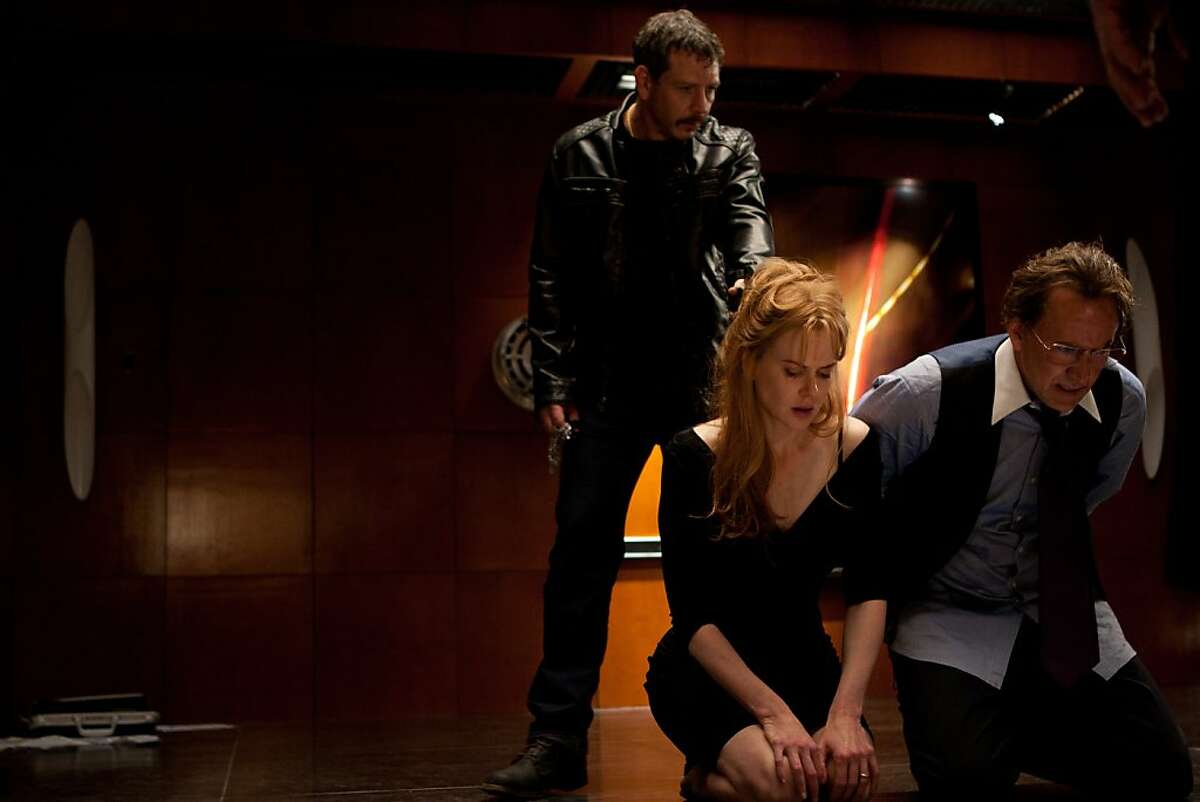 Ben Mendelsohn (Elias), Nicole Kidman (Sarah Miller) and Nicolas Cage (Kyle Miller) in TRESPASS.