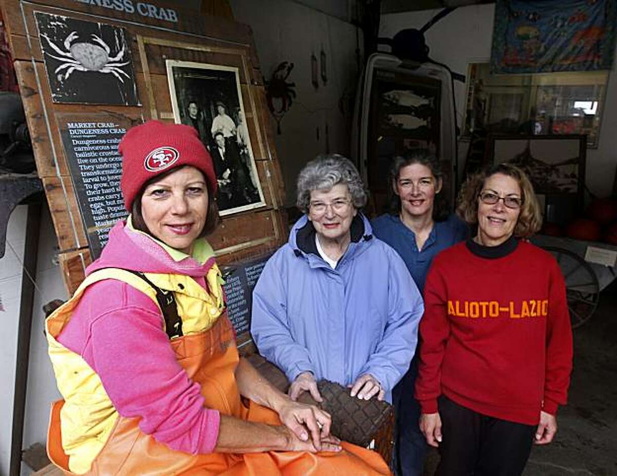 From left, Annette Traverso, Stephanie Cincotta, Angela Cincotta and Mary Ann Shepherd are seen at the family-owned Alioto-Lazio Fish Company in San Francisco, Calif., on Friday, Nov. 19, 2010. The family has run the business since Stephanie Cincotta's father, Tom Lazio, co-founded the company with Frank Alioto more than 50 years ago. Ran on: 11-25-2010 Annette Traverso (from left), Stephanie Cincotta, Angela Cincotta and Mary Ann Shepherd at the family-owned Alioto-Lazio Fish Co. in San Francisco. Ran on: 11-25-2010 Annette Traverso (left), Stephanie Cincotta, Angela Cincotta and Mary Ann Shepherd at the family-owned Alioto-Lazio Fish Co. in San Francisco. Ran on: 11-25-2010 Annette Traverso (left), Stephanie Cincotta, Angela Cincotta and Mary Ann Shepherd at the family-owned Alioto-Lazio Fish Co. in San Francisco.