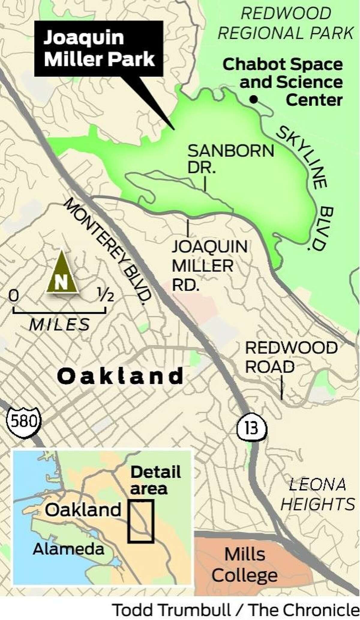 Joaquin Miller Park Map Joaquin Miller Park's Trails Beautiful And Varied