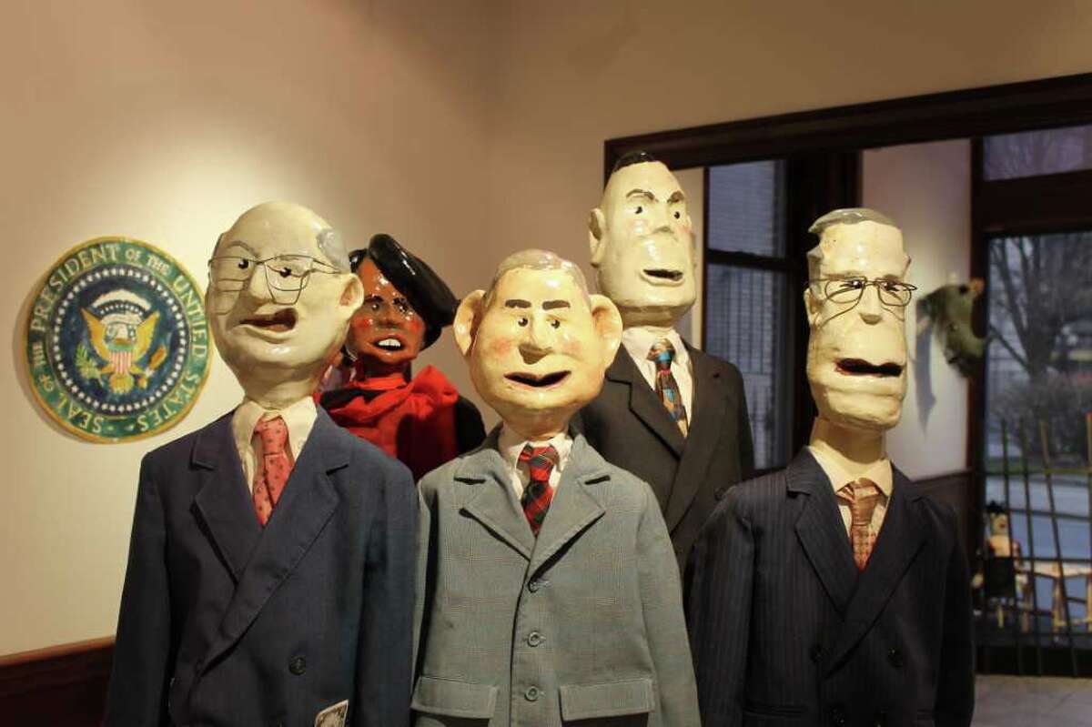 Ed Atkeson's puppets on display at Albany Center Gallery
