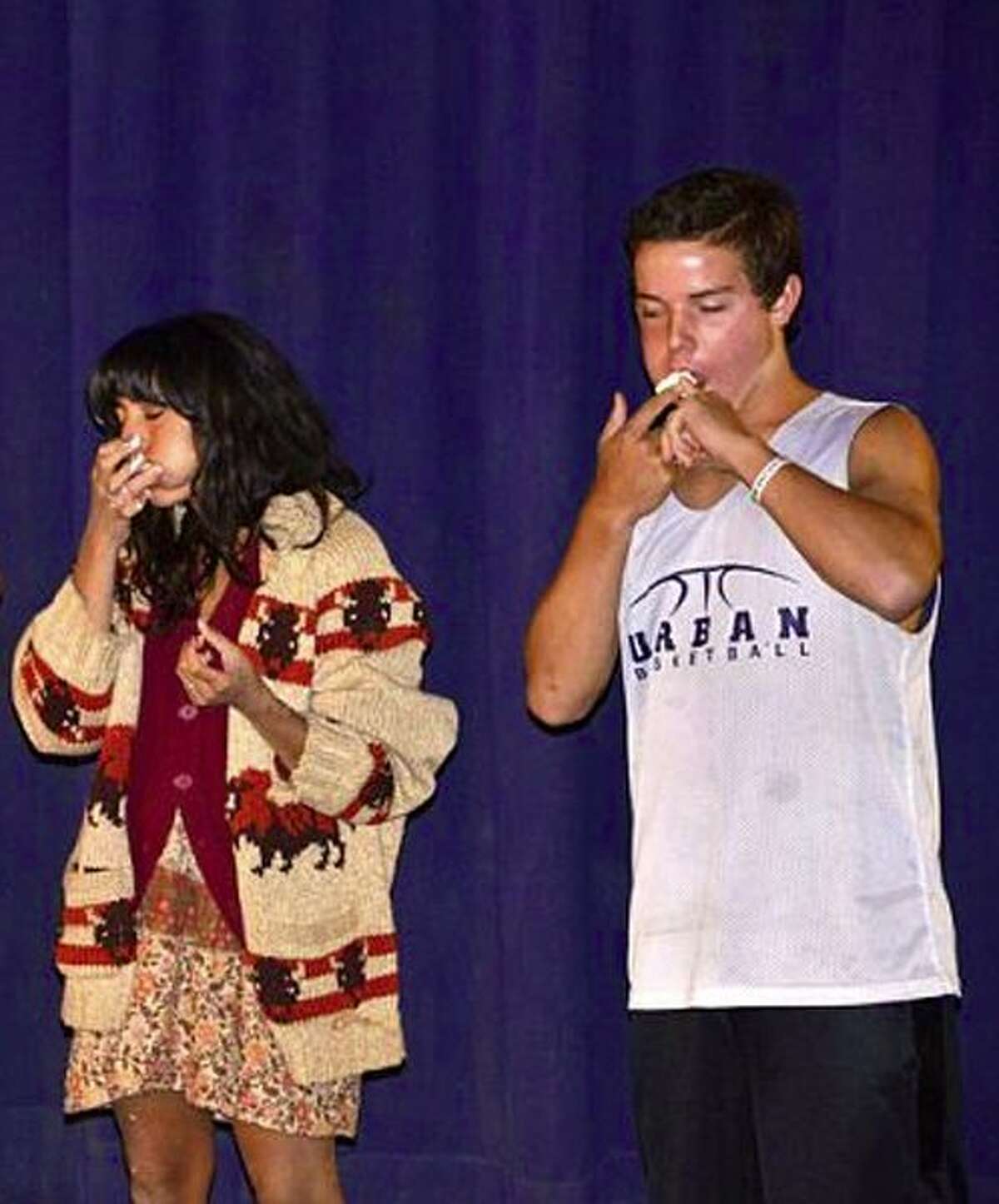 Chubby Bunny eating competition