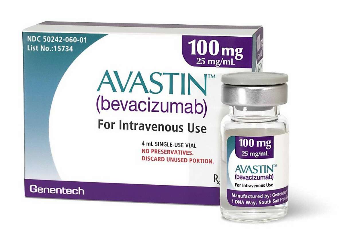 Avastin (bevacizumab) 100mg vial and carton. Photo: Courtesy of Genentech Ran on: 05-13-2005 A Genentech researcher in South San Francisco works in a bio-oncology unit. Ran on: 09-24-2005 Avastin Ran on: 10-11-2005 Avastin, Genentech's colon cancer drug, saw a 78 percent boost in sales over the third quarter last year.Ran on: 03-02-2006 Avastin, a Genentech drug used to treat a number of types of cancer, may have led to a rare brain disorder in two patients. Ran on: 05-24-2006 The Genentech drug Avastin is once again being used in tests to determine whether it can help patients with colon cancer. Ran on: 09-12-2006 Avastin has been used to treat colorectal cancer for a couple of years, but breast cancer treatments will have to wait. Ran on: 10-12-2006 Avastin is approved to fight both colon and lung cancer. Ran on: 07-12-2007 Avastin has been a big seller. Ran on: 10-12-2007 Dr. Susan Desmond-Hellman says Genentech does not endorse the unapproved use of Avastin. ALSO Ran on: 12-04-2007 Avastin, already approved for use in some colorectal and lung cancers, is not as help- ful in metas- tic breast cancer and carries serious risks, FDA staff say. ALSO Ran on: 12-23-2007 Genentech's Avastin did not extend the lives of women with metastatic breast cancer and carried serious risks, trials showed. ALSO Ran on: 06-01-2008 Genentech's Avastin, in higher doses, raised patients' survival, a study shows. Ran on: 10-21-2008 Avastin has already been approved by the U.S. Food and Drug Administration to treat metastatic colorectal and lung cancers. Ran on: 11-19-2008 Study author says the findings aren't a reason to avoid Avastin.