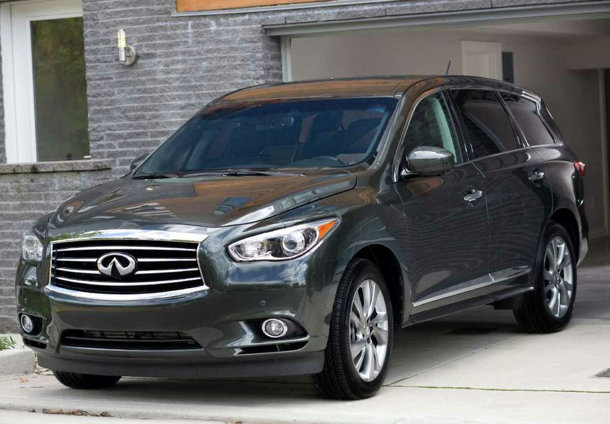 The new Infiniti JX seven-passenger crossover utility vehicle goes on sale in the spring as an early 2013 model, with a starting price of $40,450. COURTESY OF NISSAN NORTH AMERICA INC.