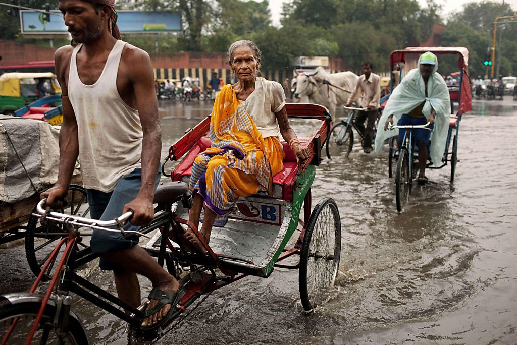Monsoon season in India