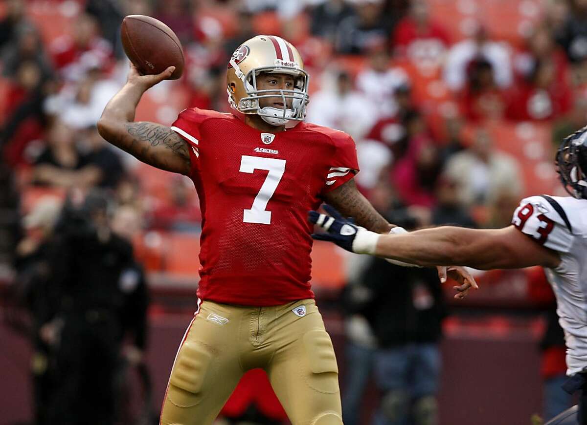 August 27, 2011 - San Francisco, California, U.S - San Francisco 49ers  quarterback Alex Smith (11) on Sunday, August 27, 2011 at Candlestick Park,  San Francisco, California. The Texans defeated the 49ers