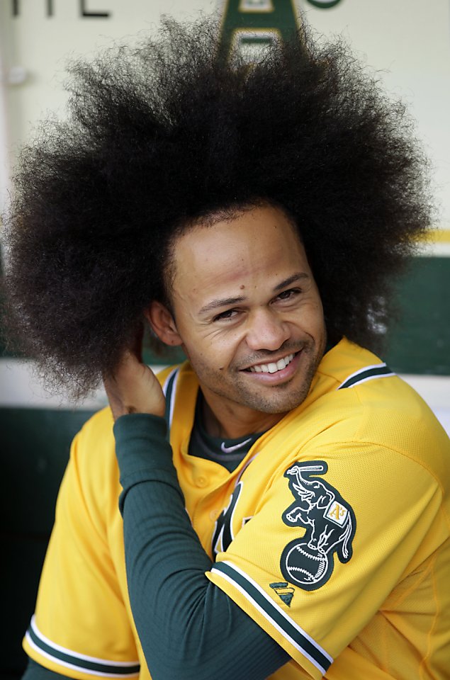 Coco Crisp is Cheating on His Braids… AFRO TIME!