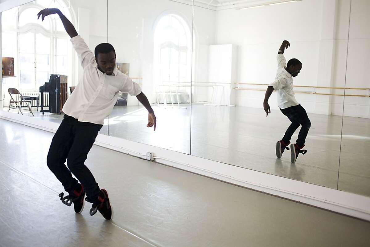 Darius Drooh, 19, won the Beach Blanket Babylon dance scholarship for $10,000. He graduated from high school -- the Ruth Asawa S.F. School of the Arts -- where he studied dance. The high school's dance students take their dance classes at the Alonzo King Lines Dance Center.