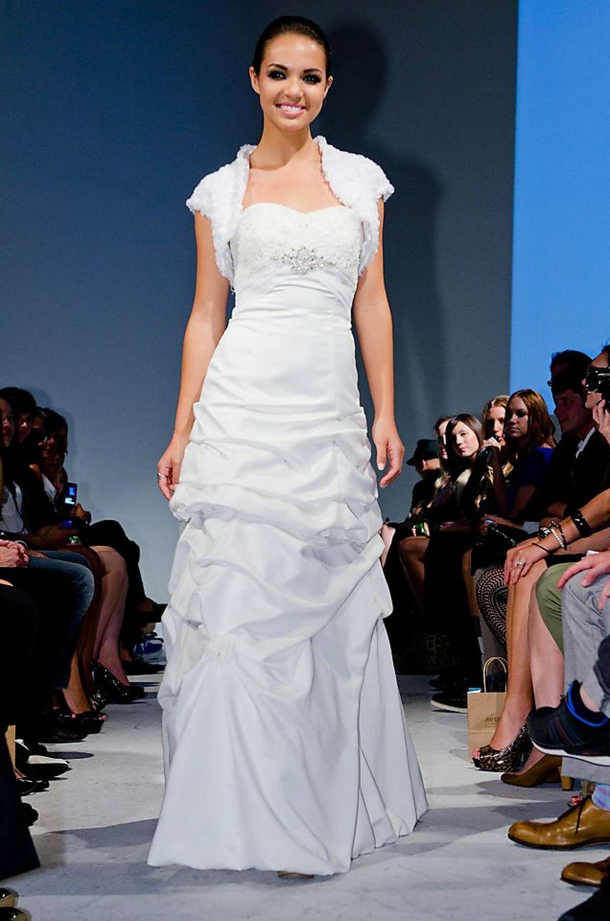 A look from Violetta Vieux was shown during San Francisco Fashion Week, Aug. 14.