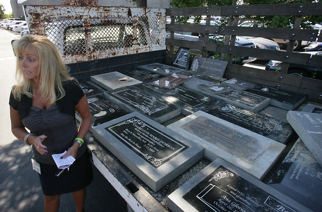 Stolen tombstones found in San Bernardino meth raid