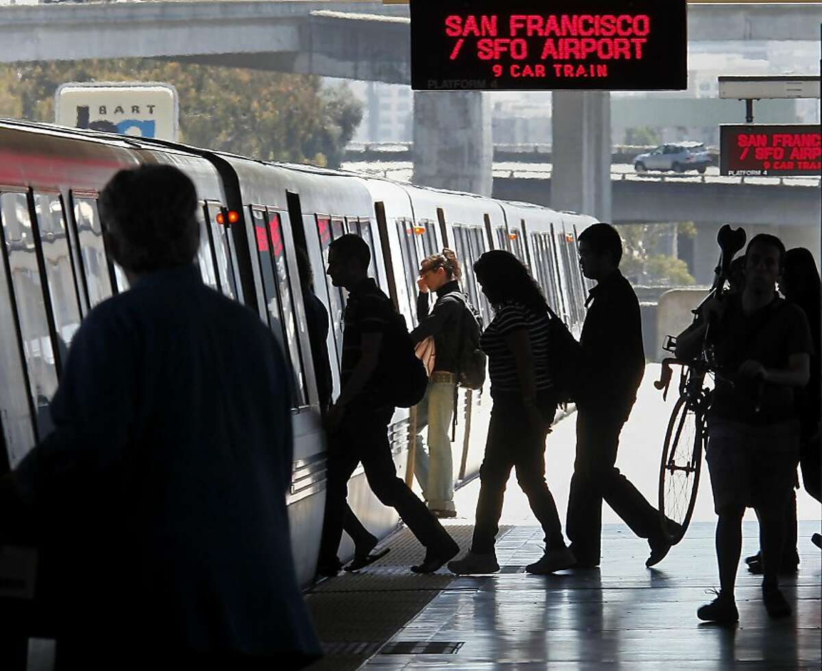 Passengers boarded a San Francisco bound train at the MacArthur Station in Oakland, Calif. BART service, which was disrupted for several hours Monday night because computers in the Oakland operations center malfunctioned, could have been disastrous for Giants fans trying to return home.