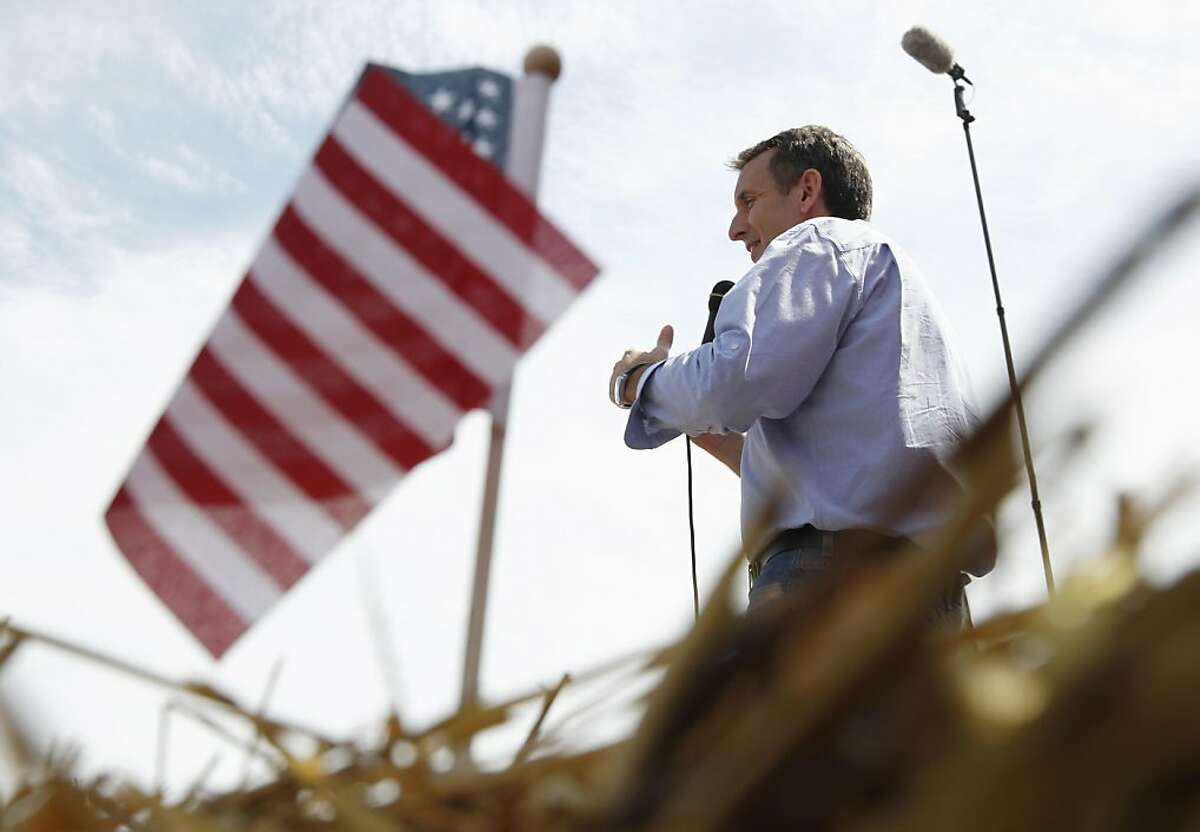 Republican presidential candidate former Minnesota Gov. Tim Pawlenty campaigns at the Iowa State Fair in Des Moines, Iowa, Friday, Aug. 12, 2011. (AP Photo/Charles Dharapak)