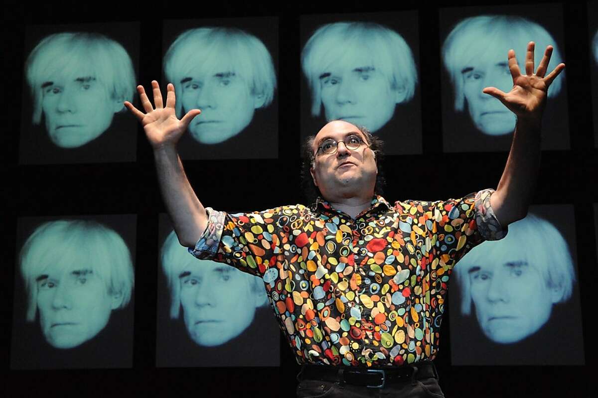 Josh Kornbluth, shown performing his "Andy Warhol: Good for the Jews?," will read Allen Ginsberg's "Howl" at Wednesday's First Person Singular series.