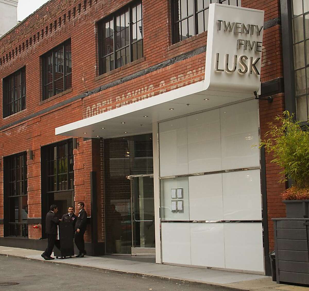 The exterior of 25 Lusk Restaurant in San Francisco, Calif., is seen on August 4th, 2011.