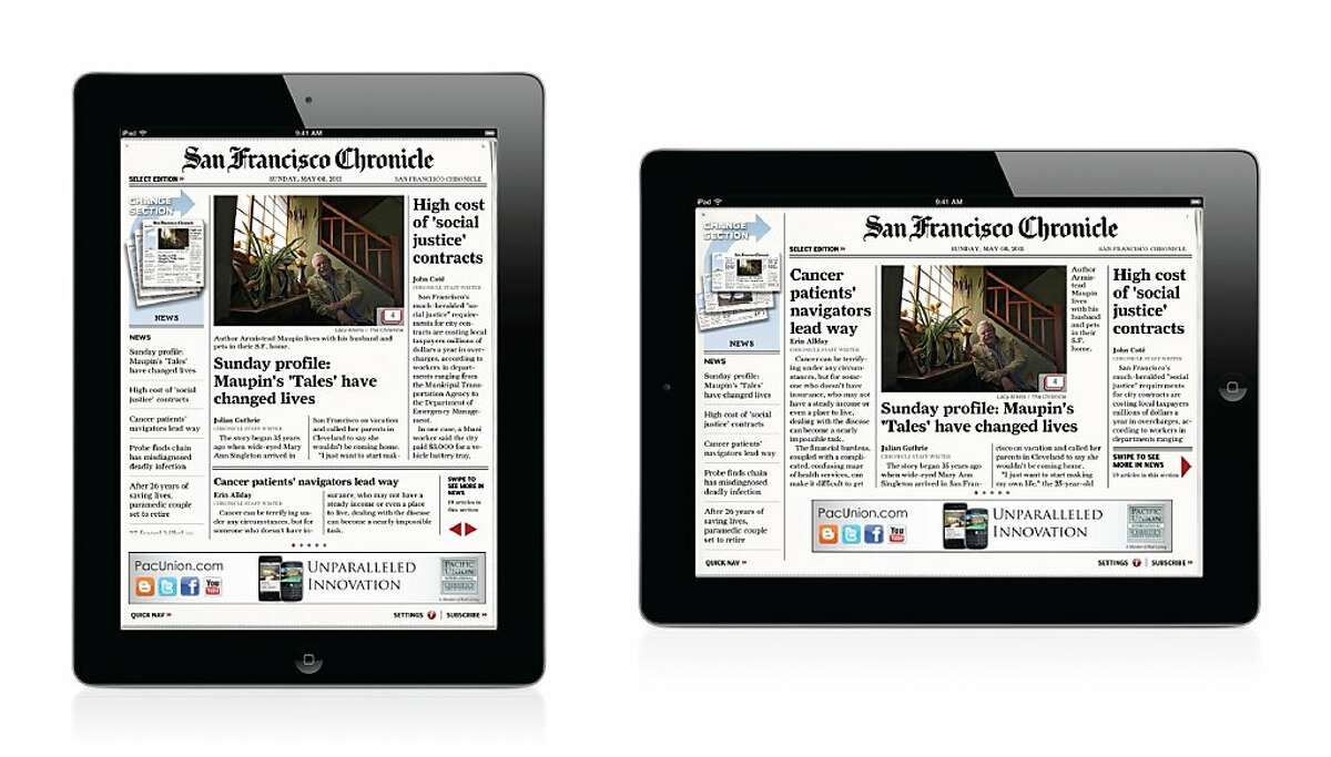 The San Francisco Chronicle iPad app