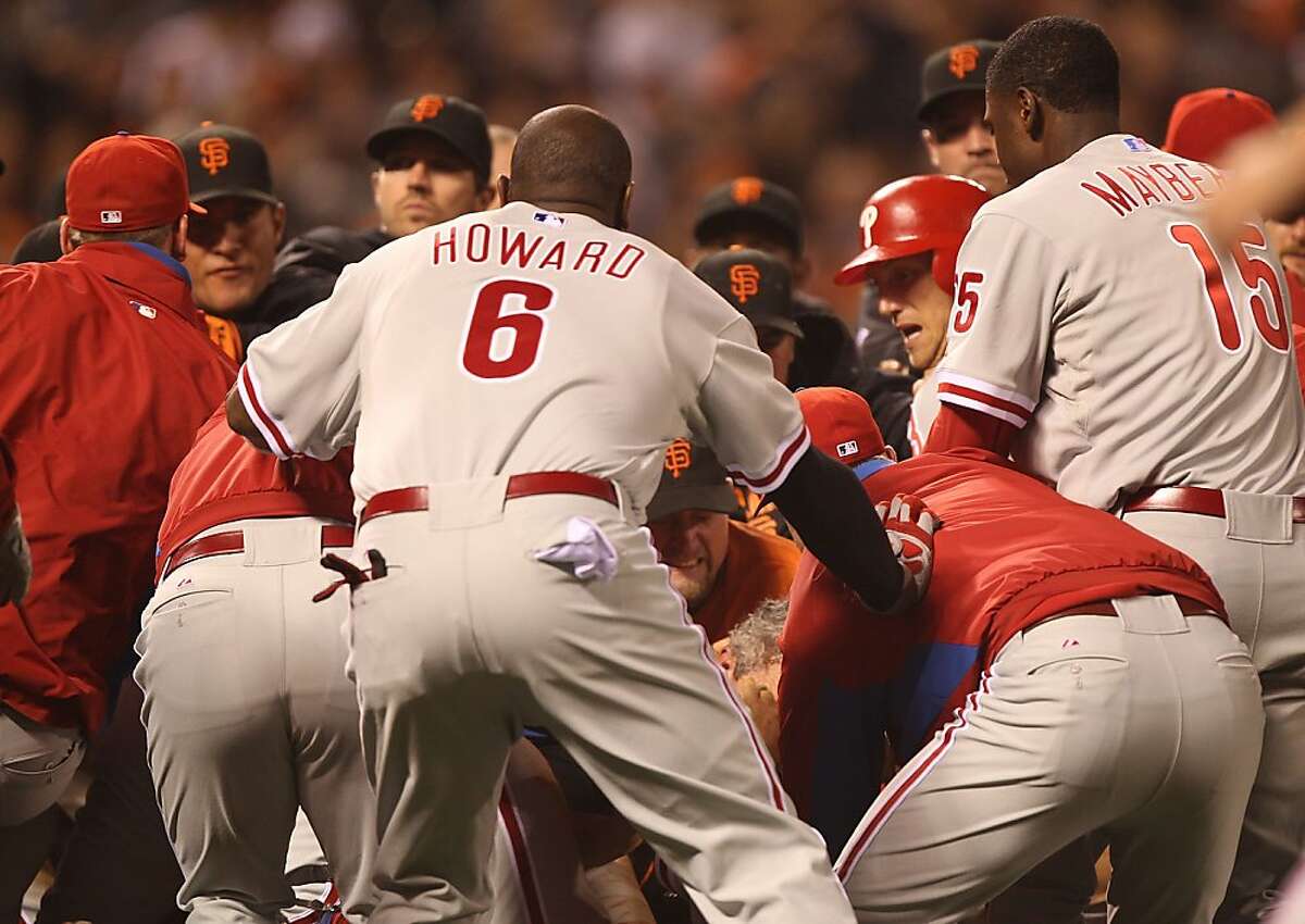 SF Giants' benchesclearing brawl in Phillies rout