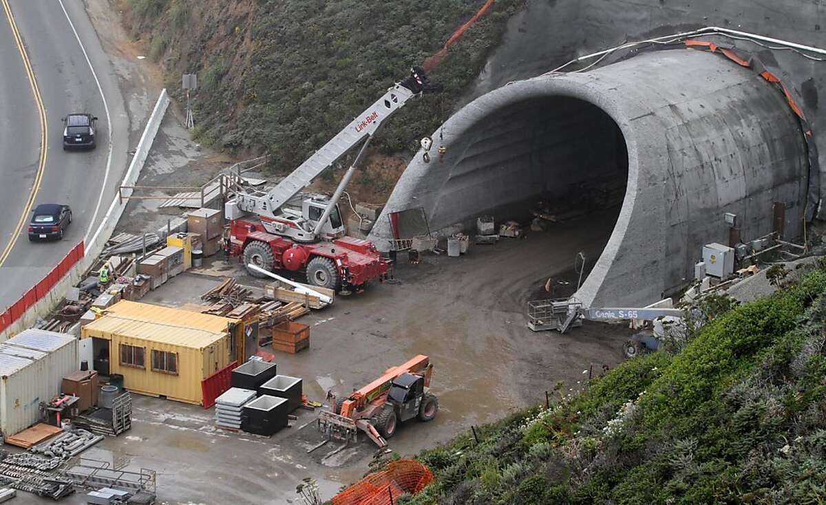 Devil's Slide tunnel work falls behind schedule