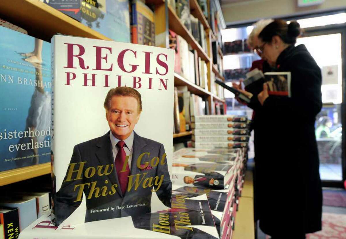 Greenwich resident Regis Philbin's new memoir "How I Got This Way" on display at Diane's Books in Greenwich, Saturday afternoon, Dec. 3, 2011. Philbin was at the store signing copies of the book.