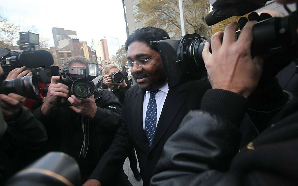 NEW YORK - NOVEMBER 05: Galleon hedge fund partner Raj Rajaratnam departs Manhattan Federal Court after a bail hearing November 5, 2009 in New York City. Rajaratnam is facing insider trading charges. (Photo by Mario Tama/Getty Images) Ran on: 11-06-2009 Galleon Group founder Raj Rajaratnam leaves federal court after a bail hearing. Ran on: 02-05-2010 Raj Rajaratnam, seen here leaving federal court in Manhattan in November, operated the hedge fund at the center of the insider-trading case. Ran on: 04-17-2010 Raj Rajaratnam, founder of Galleon Group LLC, wants to strike claims that he dealt with 23 newly identified firms.