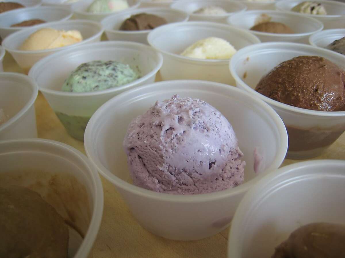 The Chronicle Food and Wine staff tried 45 different flavors of ice cream from various Bay Area locations in a blind taste test.