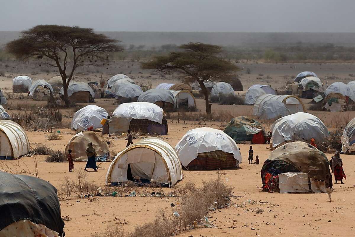 Dadaab, located close to the Kenyan border is home to thousands