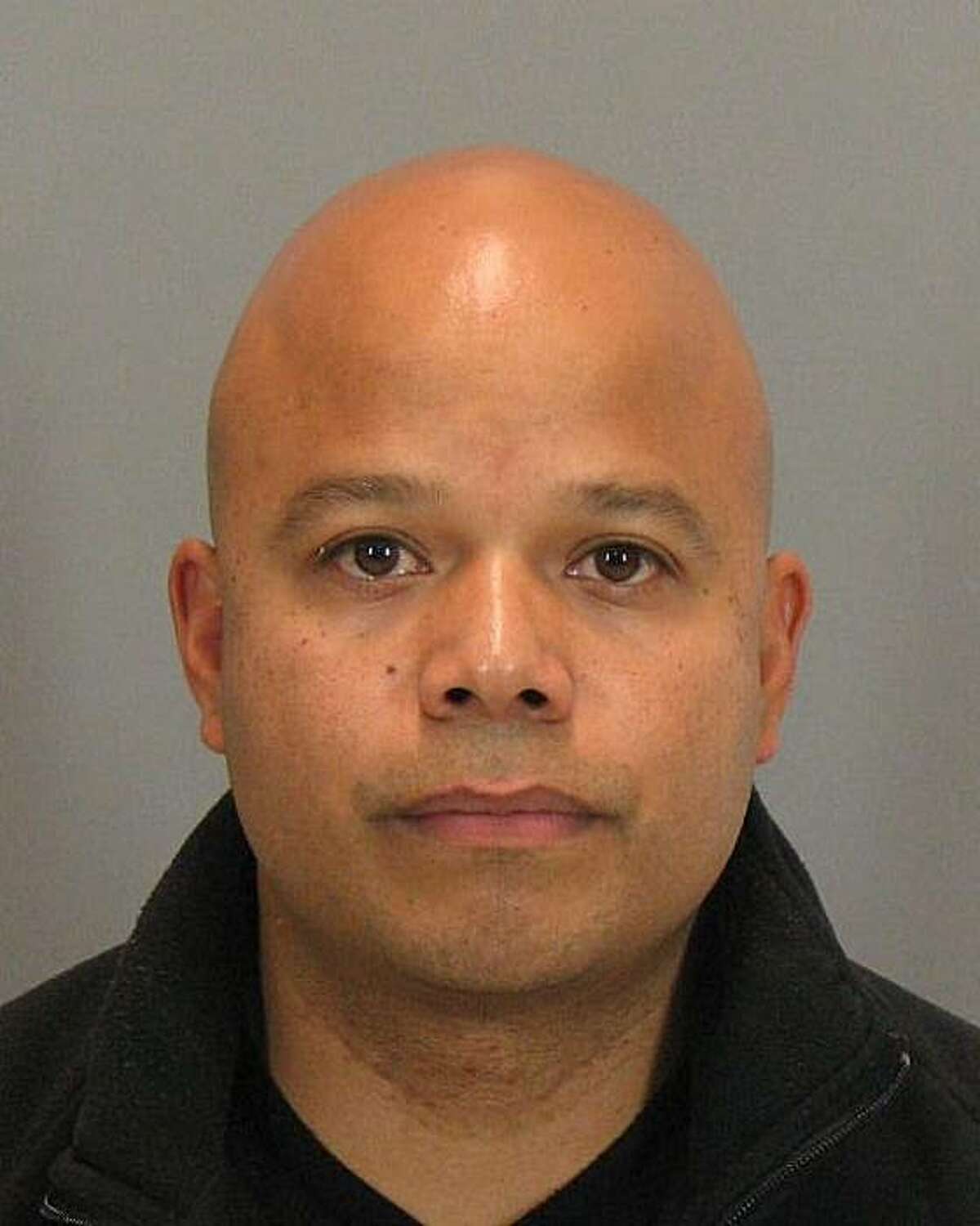 Santa Clara police Officer Clay Rojas, suspected of passing confidential information to a Hells Angels member.